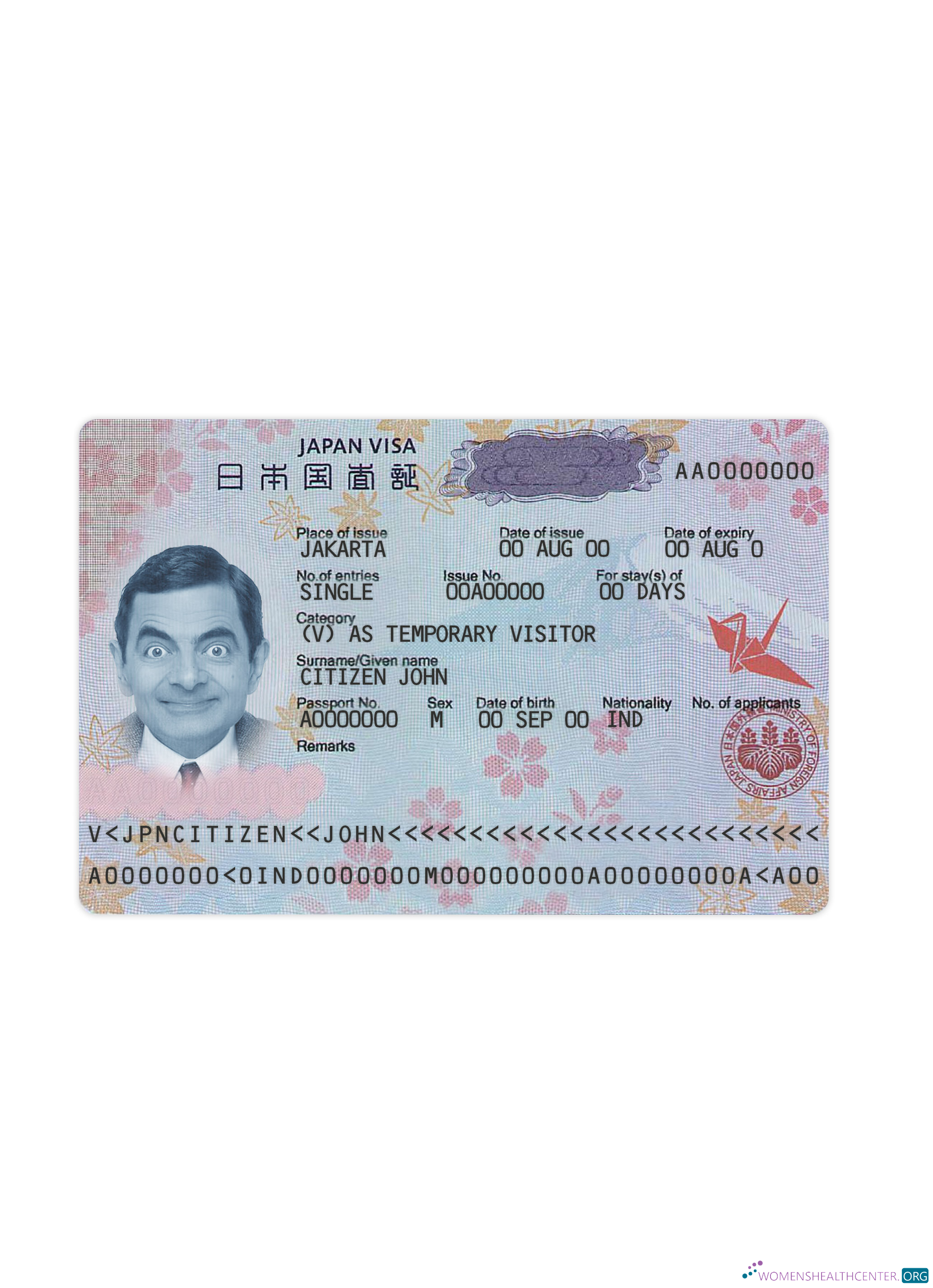 Download Japan travel visa new Photoshop template